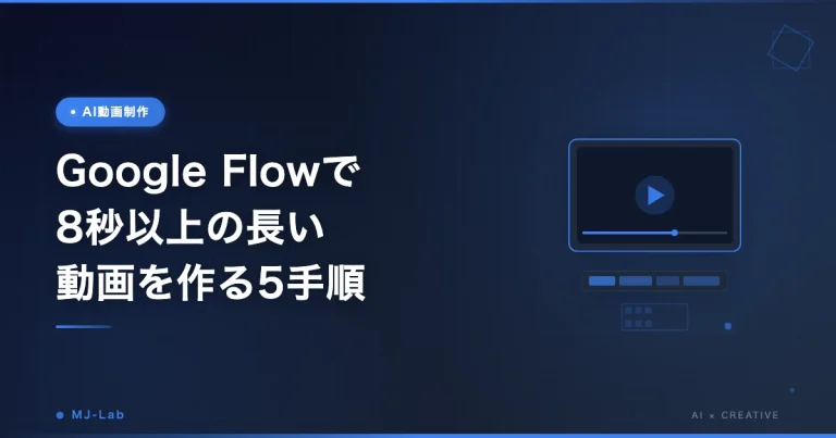 Google Flowで8秒以上の長い動画を作る5手順