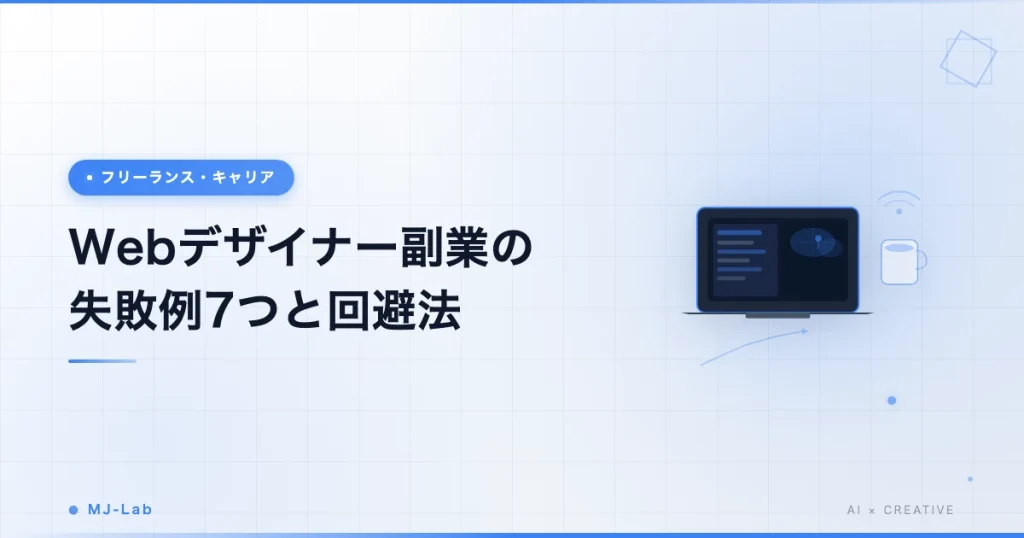 Webデザイナー副業の失敗例7つ｜未経験が陥る罠と回避法【2026年】