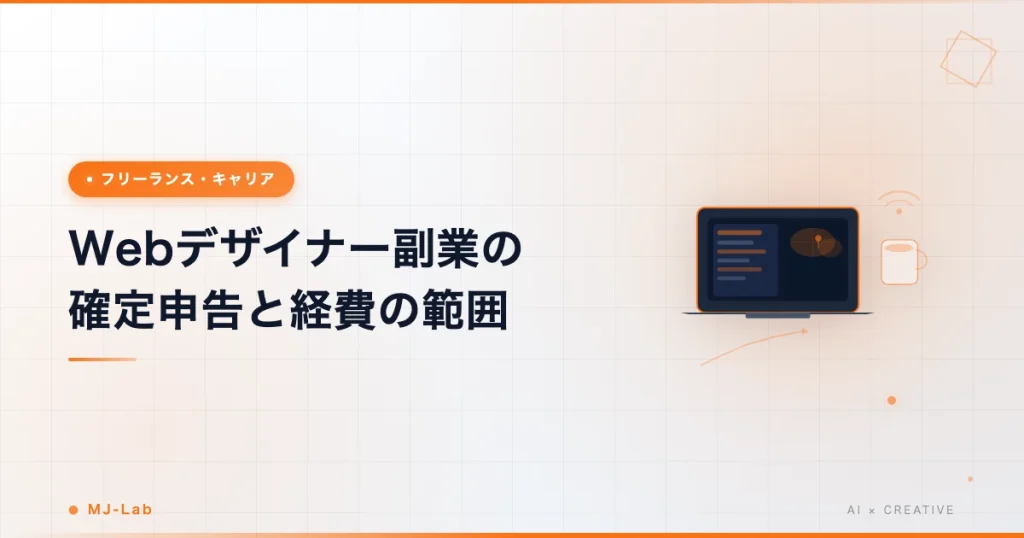 Webデザイナー副業の確定申告｜雑所得 vs 事業所得・経費の範囲【2026年】
