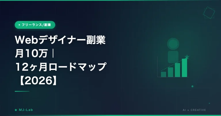 Webデザイナー副業 月10万｜12ヶ月ロードマップ【2026】